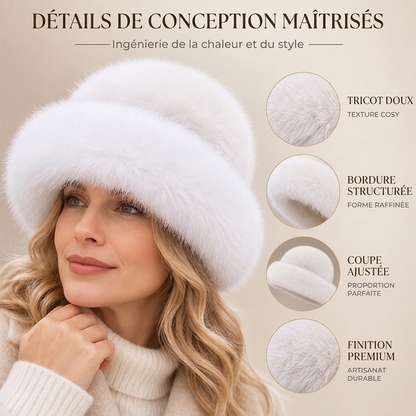 ✨ Ce chapeau pour femme en fausse fourrure mise sur la chaleur et l’élégance, facile à porter au quotidien 🧢