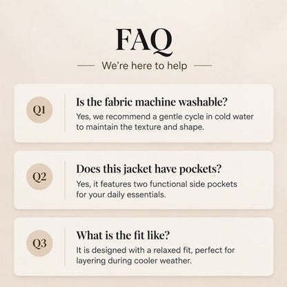 ✨ Cette veste décontractée en peluche pour femme avec boutonnage mise sur une allure facile à porter au quotidien 🧥