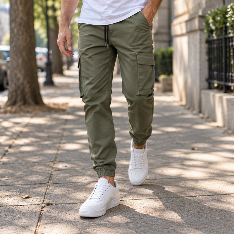 ✨ Pantalon cargo décontracté pour homme à cordon de serrage, pratique pour vos sorties en extérieur 👖