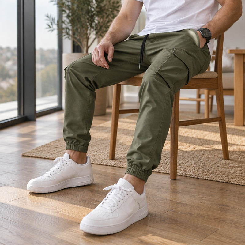 ✨ Pantalon cargo décontracté pour homme à cordon de serrage, pratique pour vos sorties en extérieur 👖