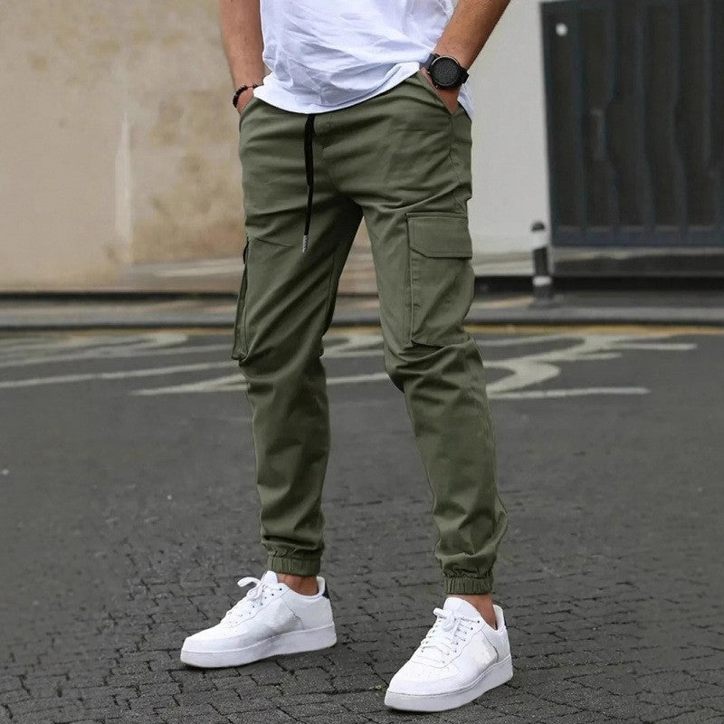 ✨ Pantalon cargo décontracté pour homme à cordon de serrage, pratique pour vos sorties en extérieur 👖