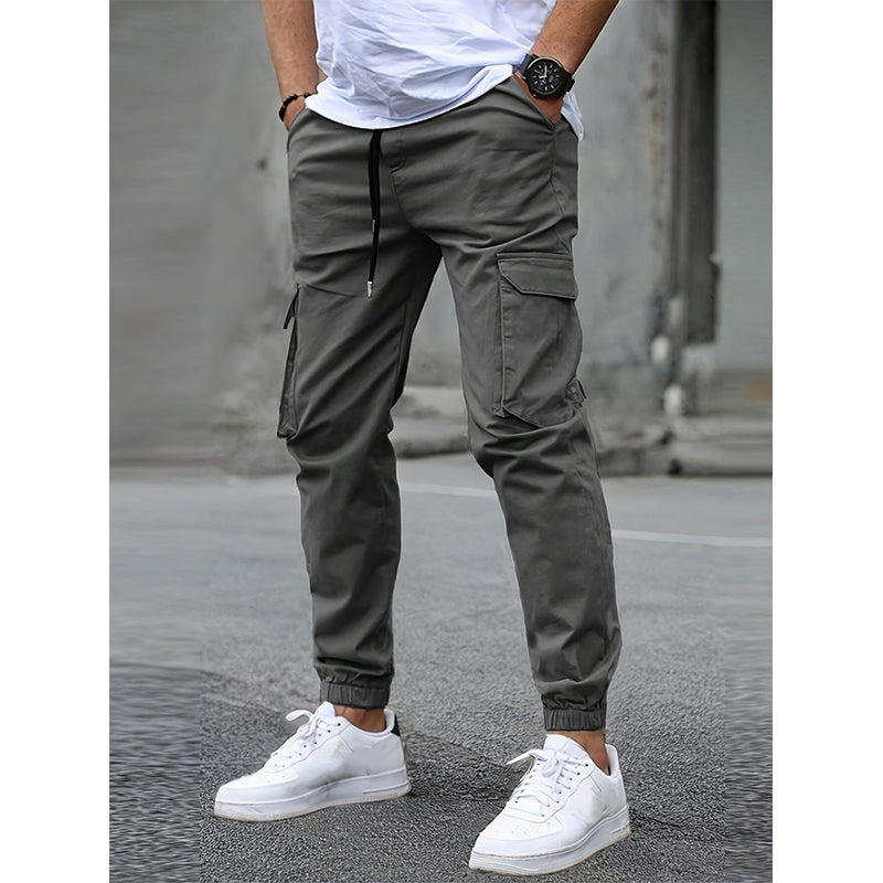 ✨ Pantalon cargo décontracté pour homme à cordon de serrage, pratique pour vos sorties en extérieur 👖