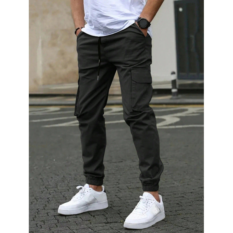 ✨ Pantalon cargo décontracté pour homme à cordon de serrage, pratique pour vos sorties en extérieur 👖