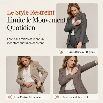 🌸Promotion exceptionnelle -50%🍂Ensemble 2 pièces automnal élégant pour femme : manteau rétro à manches longues et pantalon épuré