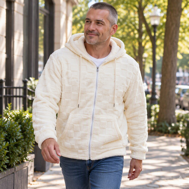 💖Soldes ! Prix cassés💖Veste décontractée à capuche pour homme, chaude pour l'hiver