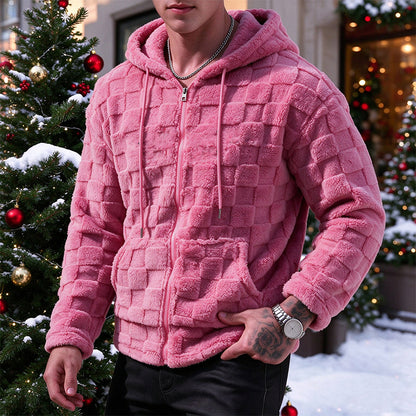 💖Soldes ! Prix cassés💖Veste décontractée à capuche pour homme, chaude pour l'hiver