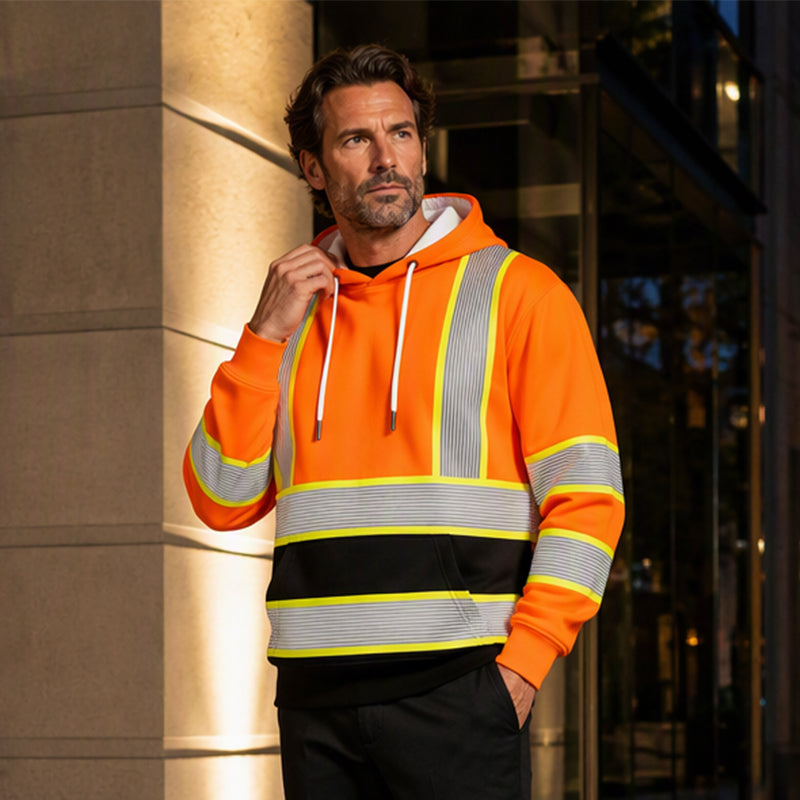 ✨ Hoodie pour homme à imprimé inspiré haute visibilité : facile à porter au quotidien 🧥