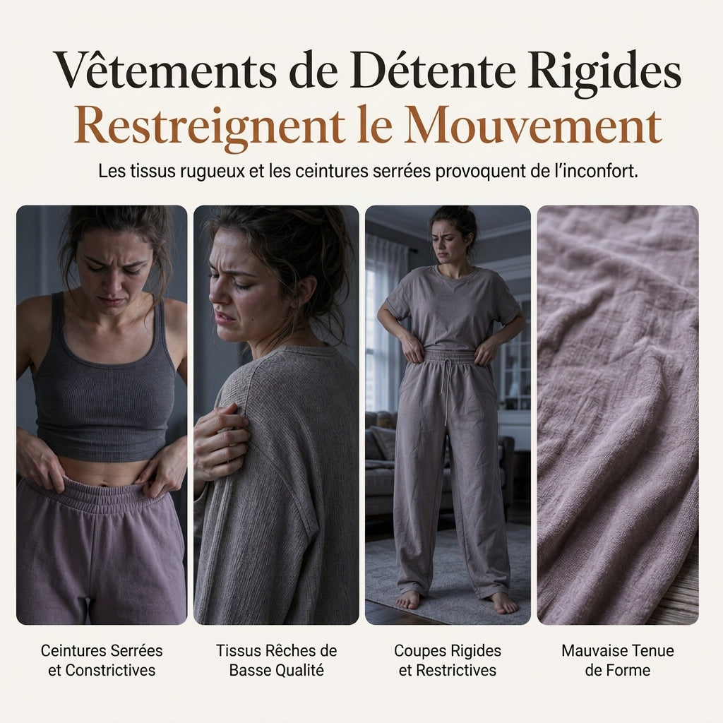 🧶 Élégant et confortable | Ensemble 2 pièces tricoté femme haut cintré et pantalon large taille haute