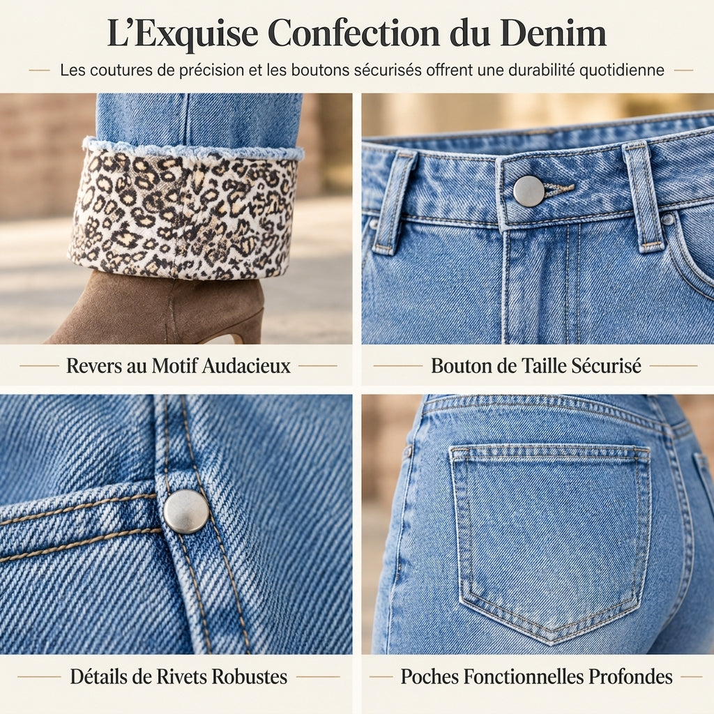 👖 Confortable et intemporel | Jean bleu décontracté pour femme