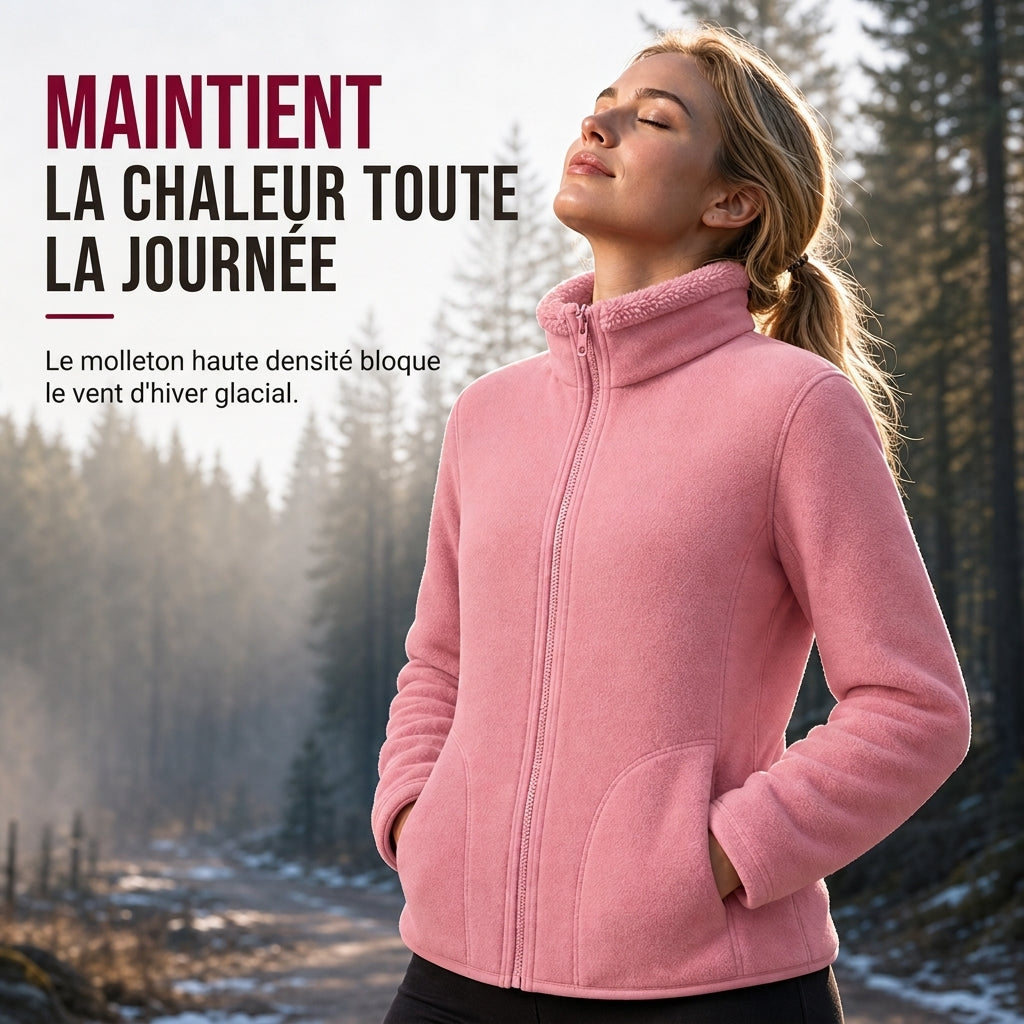❄️ Pratique et polyvalente | Veste chaude réversible unisexe à col montant et zip