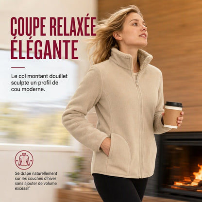❄️ Pratique et polyvalente | Veste chaude réversible unisexe à col montant et zip