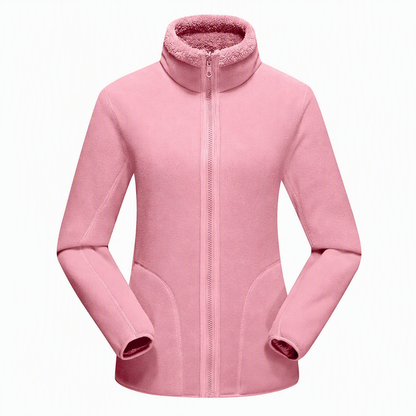 ❄️ Pratique et polyvalente | Veste chaude réversible unisexe à col montant et zip