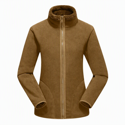❄️ Pratique et polyvalente | Veste chaude réversible unisexe à col montant et zip