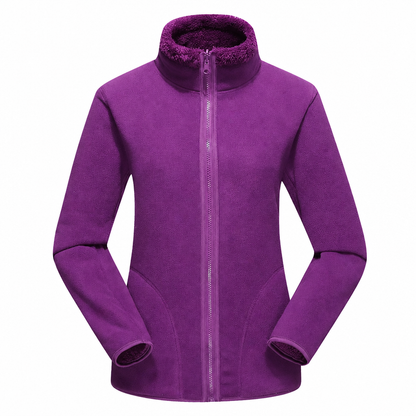 ❄️ Pratique et polyvalente | Veste chaude réversible unisexe à col montant et zip