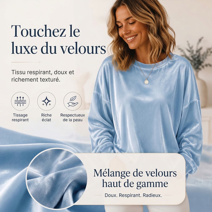🔥 -50 % de réduction ! ✔️ Doux et pratique | Haut décontracté à manches longues col rond pour femme 🌿