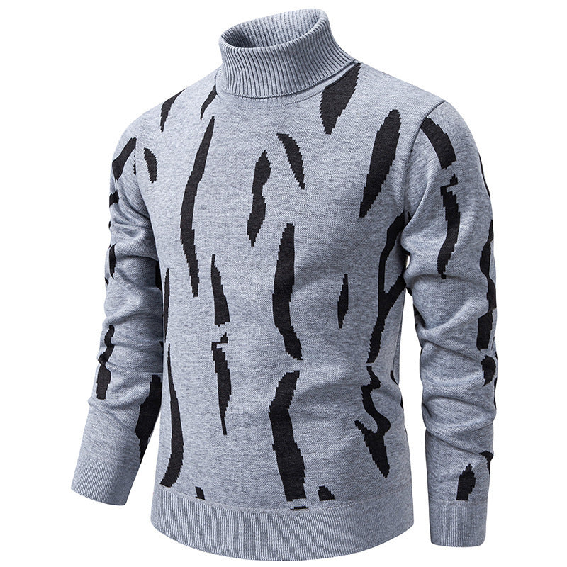 🧶 Chaud et stylé | Pull roulé slim décontracté pour homme