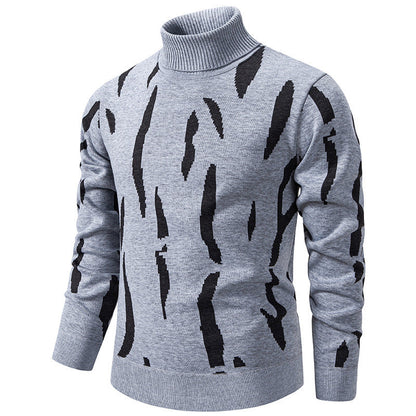 🧶 Chaud et stylé | Pull roulé slim décontracté pour homme