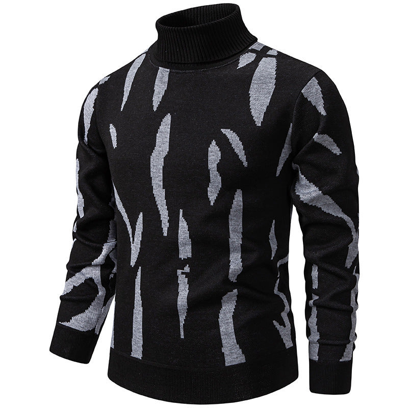 🧶 Chaud et stylé | Pull roulé slim décontracté pour homme