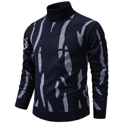 🧶 Chaud et stylé | Pull roulé slim décontracté pour homme