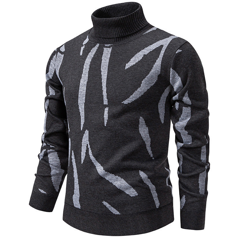 🧶 Chaud et stylé | Pull roulé slim décontracté pour homme