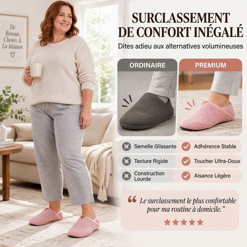 Pantoufles unisexes légères, douces et chaudes
