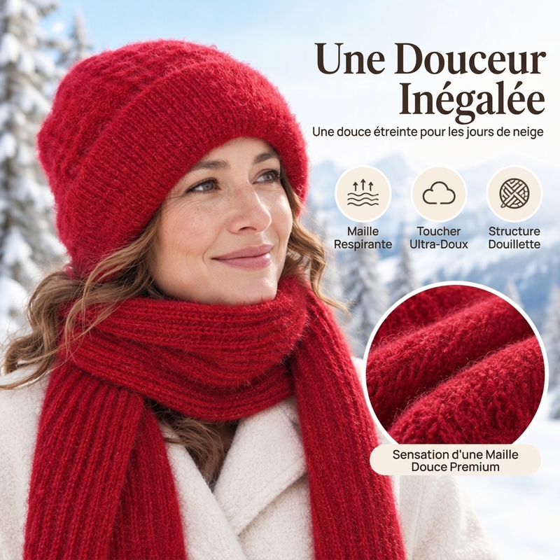 💖 Doux et agréable au toucher | Écharpe d'hiver à capuche pour femme