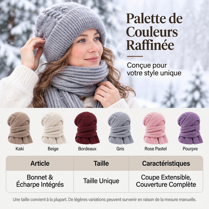 💖 Doux et agréable au toucher | Écharpe d'hiver à capuche pour femme