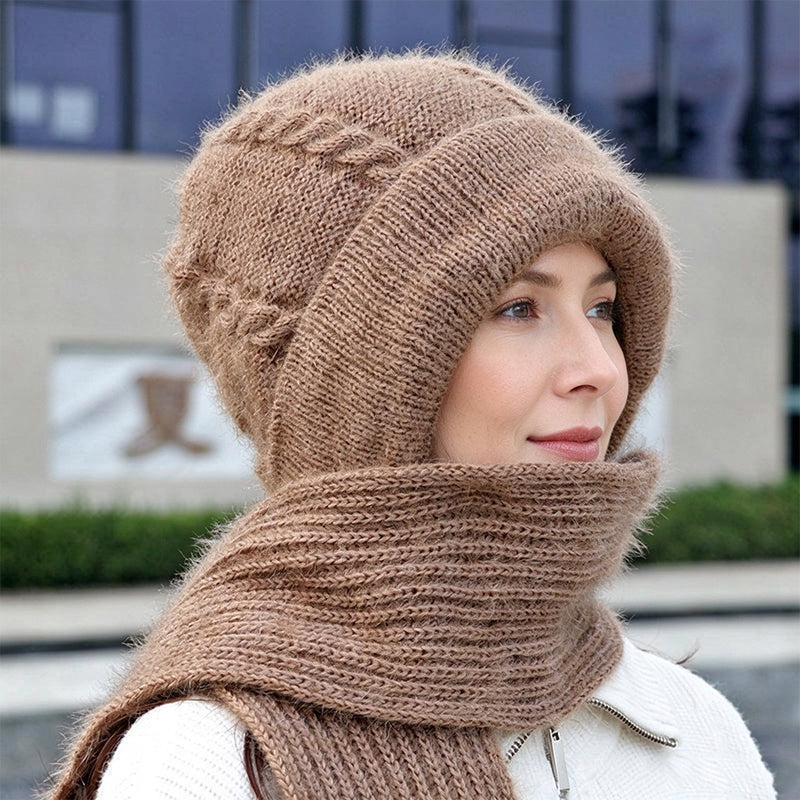 💖 Doux et agréable au toucher | Écharpe d'hiver à capuche pour femme