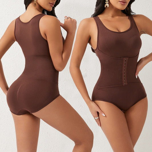 Body sculptant amincissant sans couture à effet ventre plat