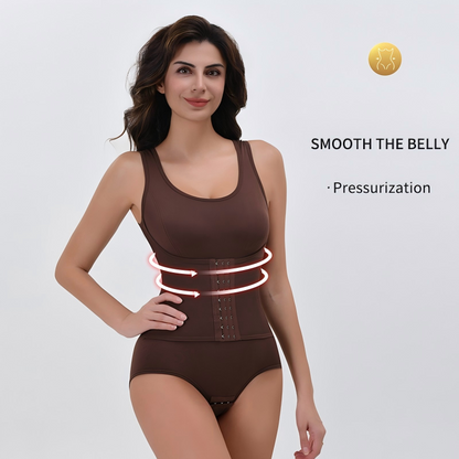 Body sculptant amincissant sans couture à effet ventre plat
