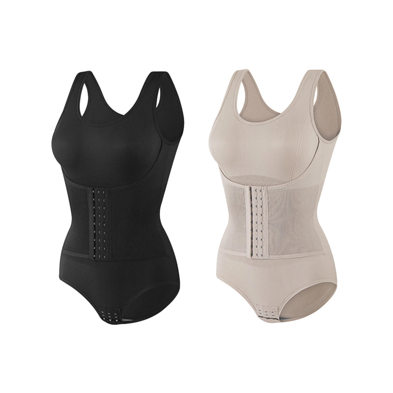 Body sculptant amincissant sans couture à effet ventre plat