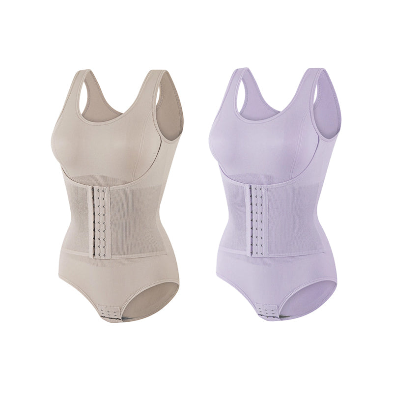 Body sculptant amincissant sans couture à effet ventre plat