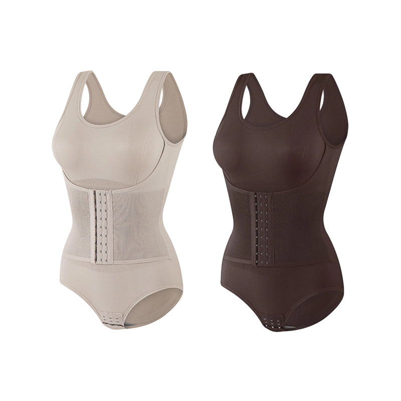 Body sculptant amincissant sans couture à effet ventre plat