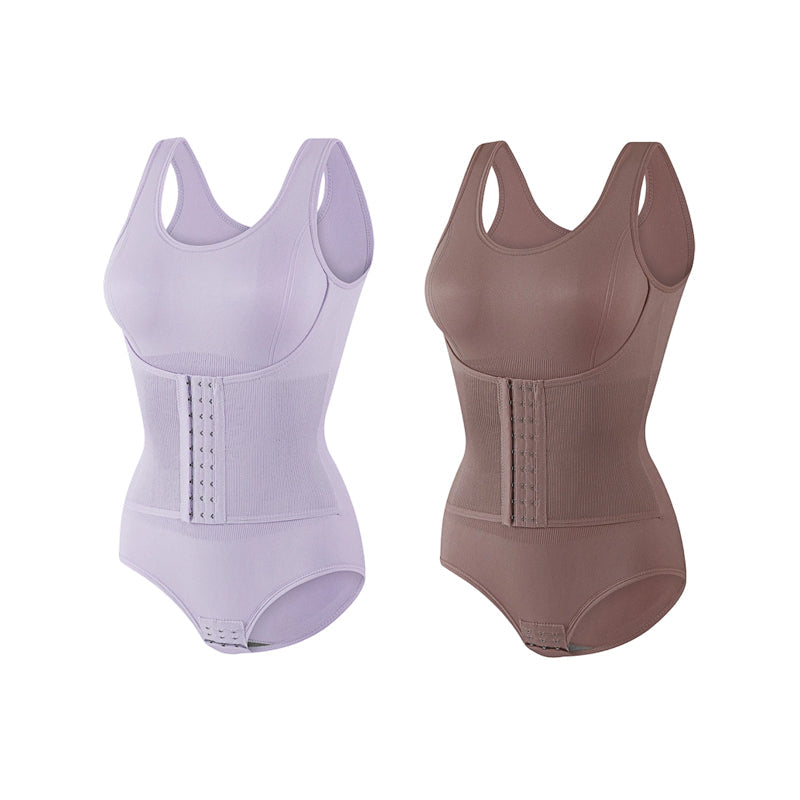 Body sculptant amincissant sans couture à effet ventre plat