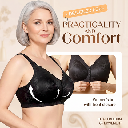 Soutien-gorge sans coutures, confortable, à fermeture sur le devant et sans armatures