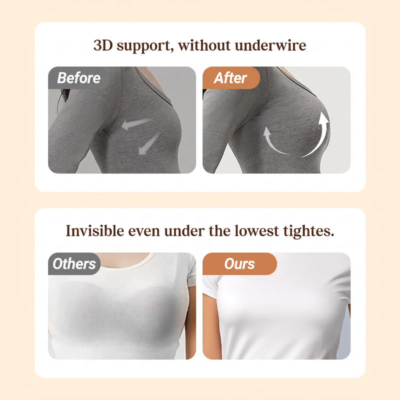 Soutien-gorge sans coutures, confortable, à fermeture sur le devant et sans armatures