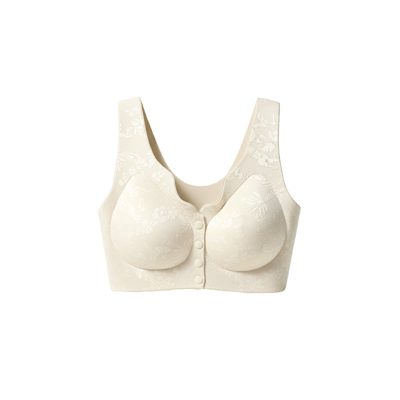 Soutien-gorge sans coutures, confortable, à fermeture sur le devant et sans armatures