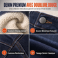 👖 Jean homme d’hiver à doublure chaude, coupe droite ample et style décontracté ❄️