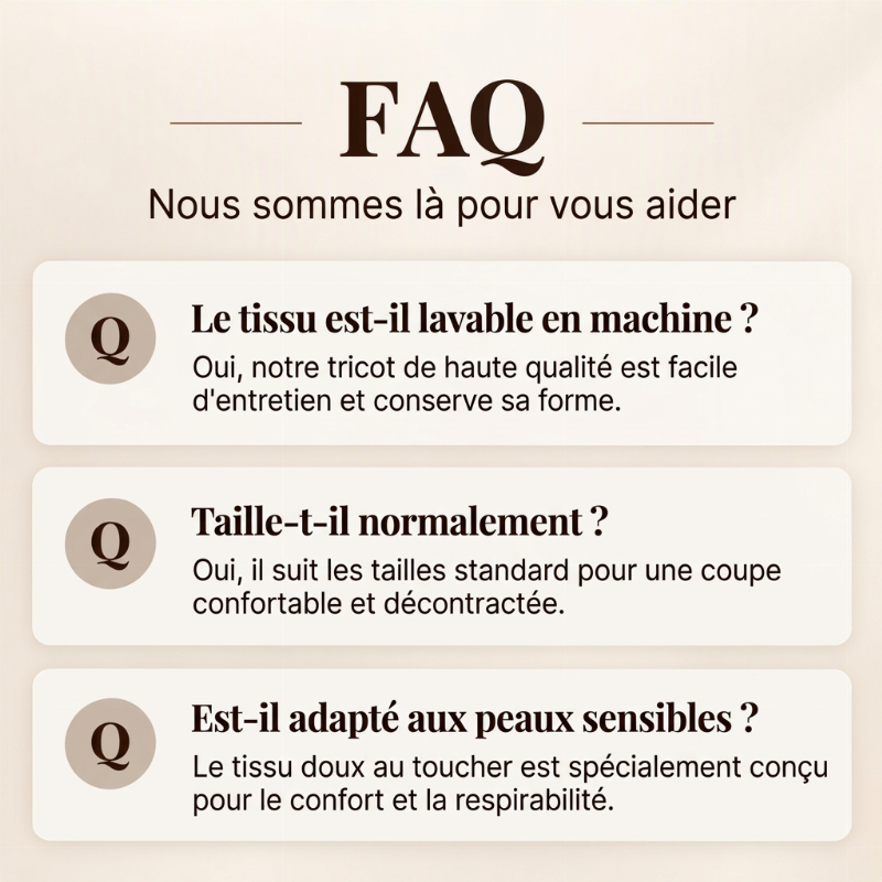 ✨ Haut décontracté à manches longues pour femme, col V à encoche élégant 🧶