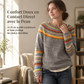 🧶 Pull en maille oversize à col rond et à blocs de couleurs pour femme, tendance et confortable ✨