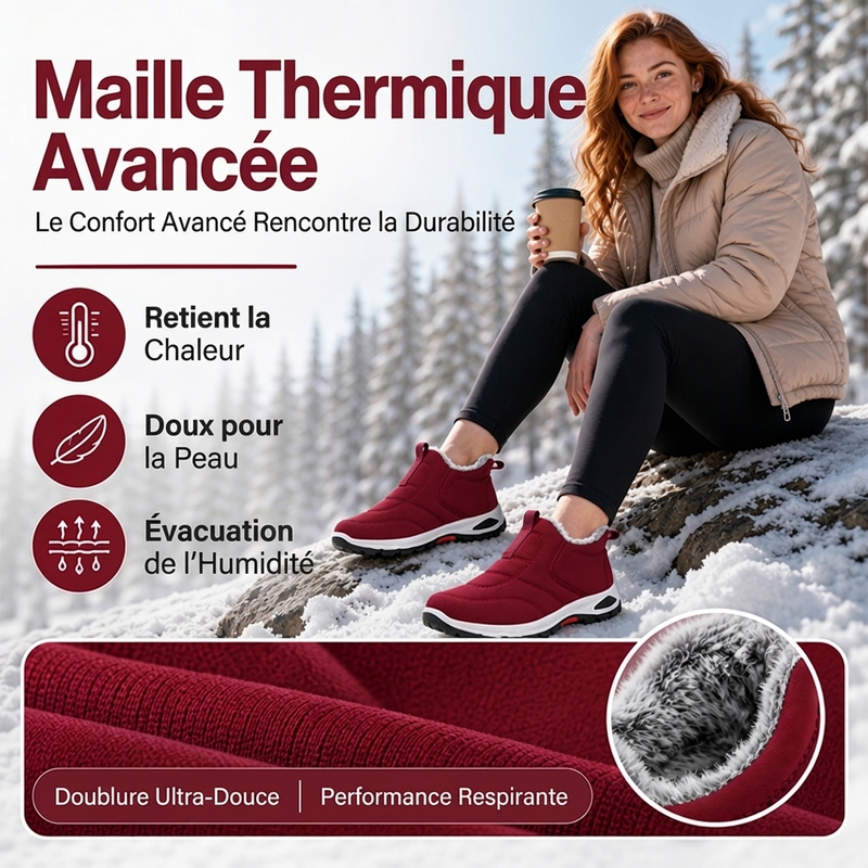 ❄️ Chaussures de neige d'hiver chaudes et faciles à enfiler pour hommes et femmes 🥾