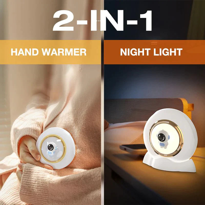 Portable 2-in-1 Astronaut Hand Warmer & Night Light-1