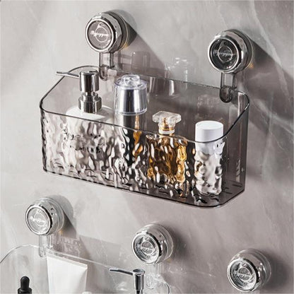 🛁✨Light Luxusní styl ledovcového vzoru Police s přísavkou
